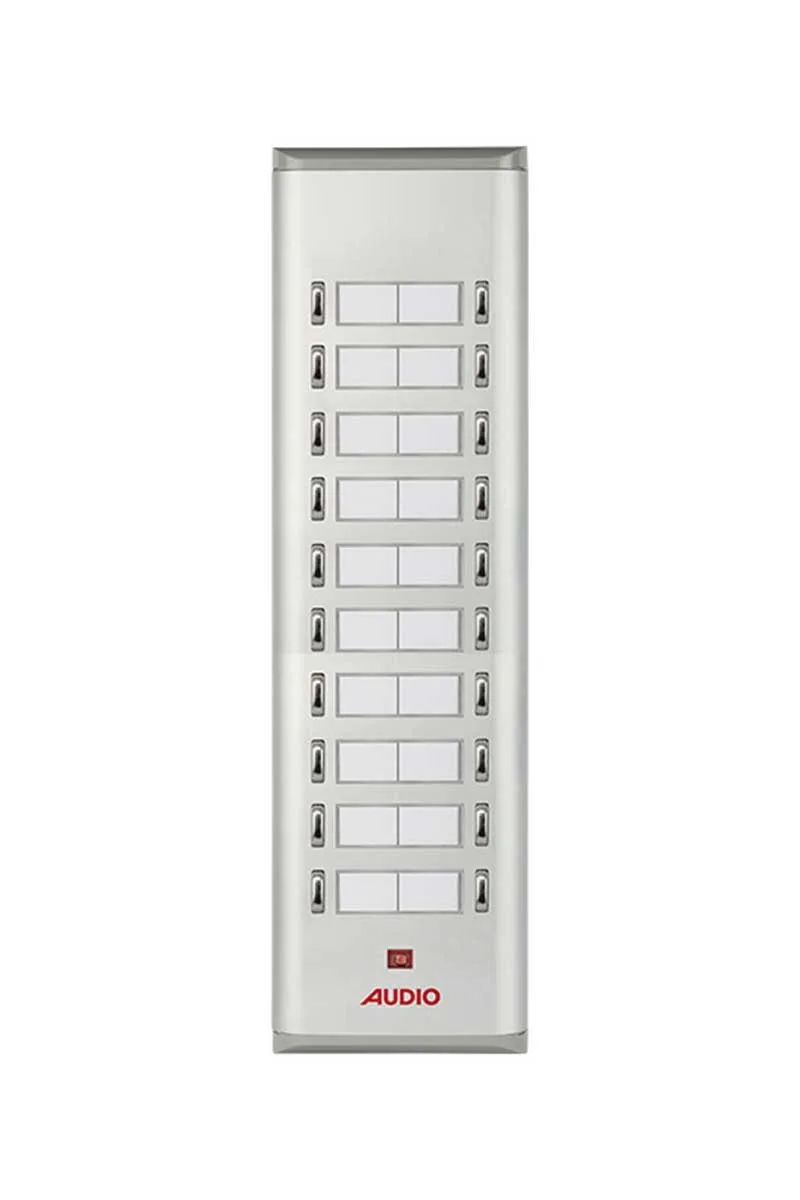 Audio 004853 E20 20li Basic Serisi Yan Sıra Çift Butonlu Zil Paneli