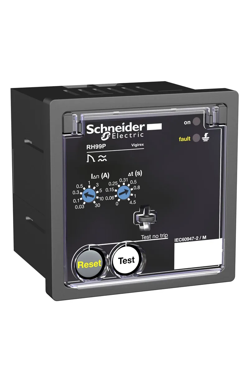 Schneider 56272 RH99P 0.03-30A 130V Manuel Sıfırlamalı Kaçak Akım Rölesi