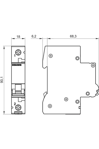 Siemens C1x16A Sigorta (sanayi tipi) görsel 3