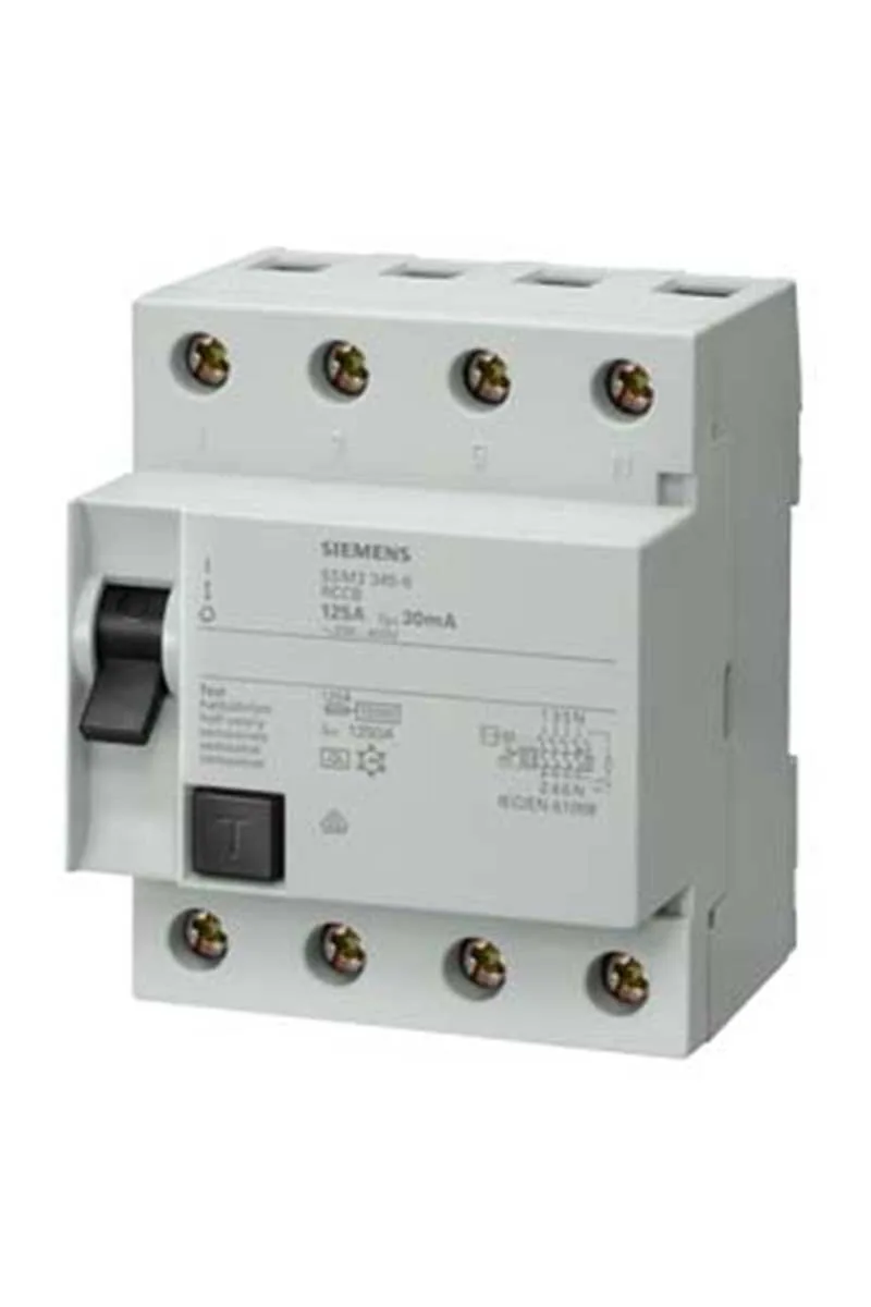 Siemens 5SM3645-6 125A 400V 300MA 3 Faz+Nötr Kaçak Akım Koruma Rölesi