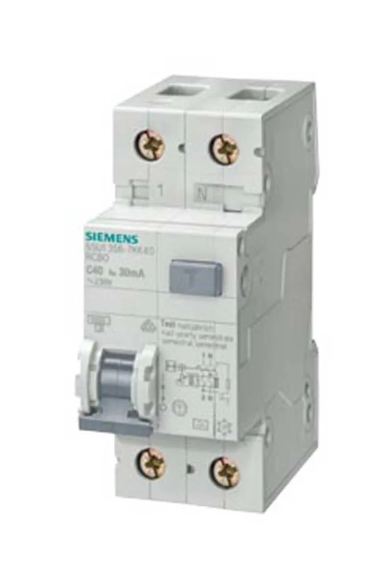 Siemens 5SU1353-1KK10 C 10A 4.5kA 240v 30mA Kaçak Akım Koruma Rölelı N Otomat