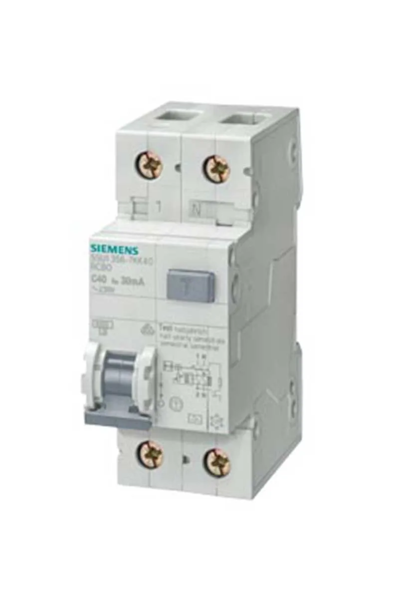 Siemens 5SU1353-1KK32 C 32A 4.5kA 240v 30mA Kaçak Akım Koruma Rölelı N Otomat