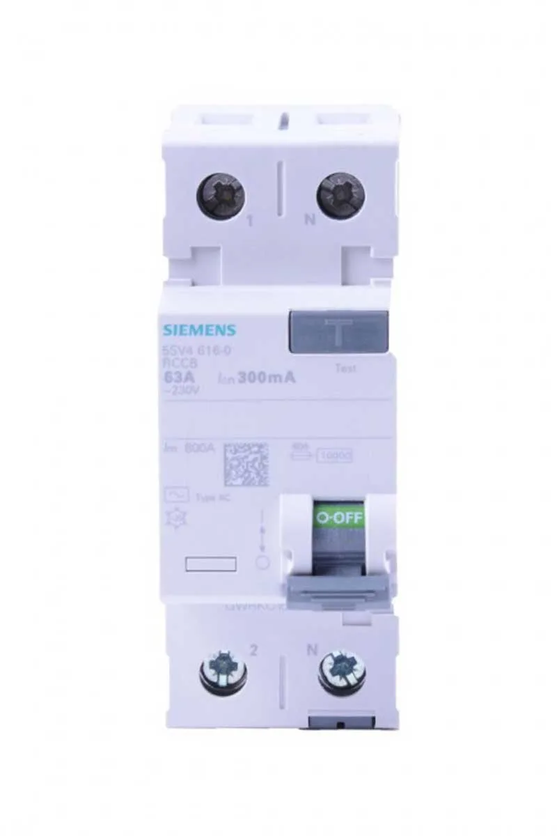 Siemens 5SV4616-0 1x63A 300 mA 1F N 70mm Kaçak Akım Rölesi