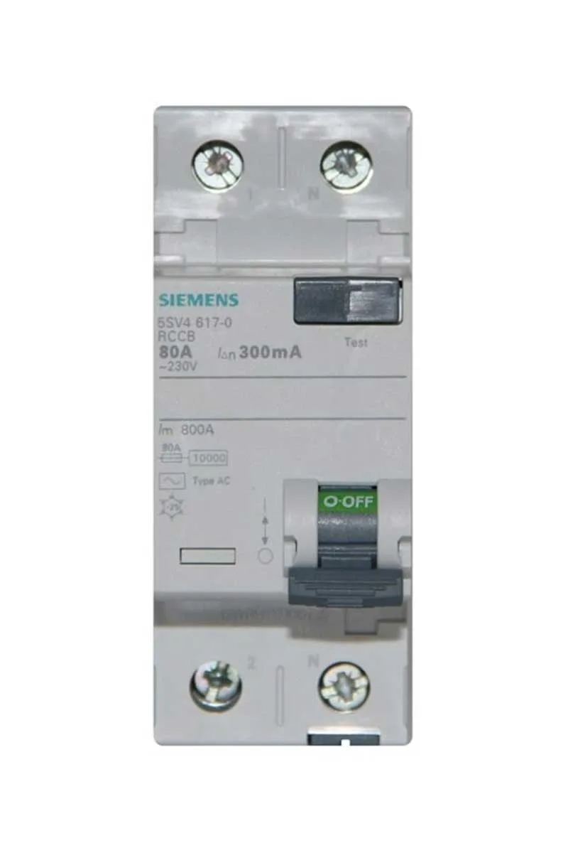 Siemens 5SV4617-0 1x80A 300mA Kaçak Akım Koruma Anahtarı