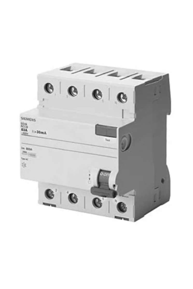 Siemens 5SV4647-0 3x80A 300mA 3F N 70mm Kaçak Akım Rölesi