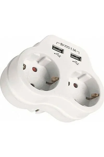Viko Ikili Topraklı 2 Usb Çıkışlı Fiş Priz (1.1A)