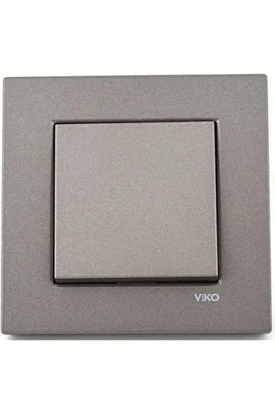 Viko Artline N/T Antrasit Zil Anahtarı Düğme 92605306