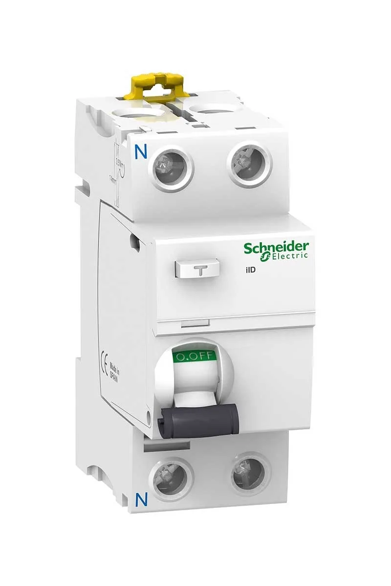 Schneider A9R15291 İID 2P 300mA 100A AC Tipi Toprak Kaçağı Koruma Rölesi