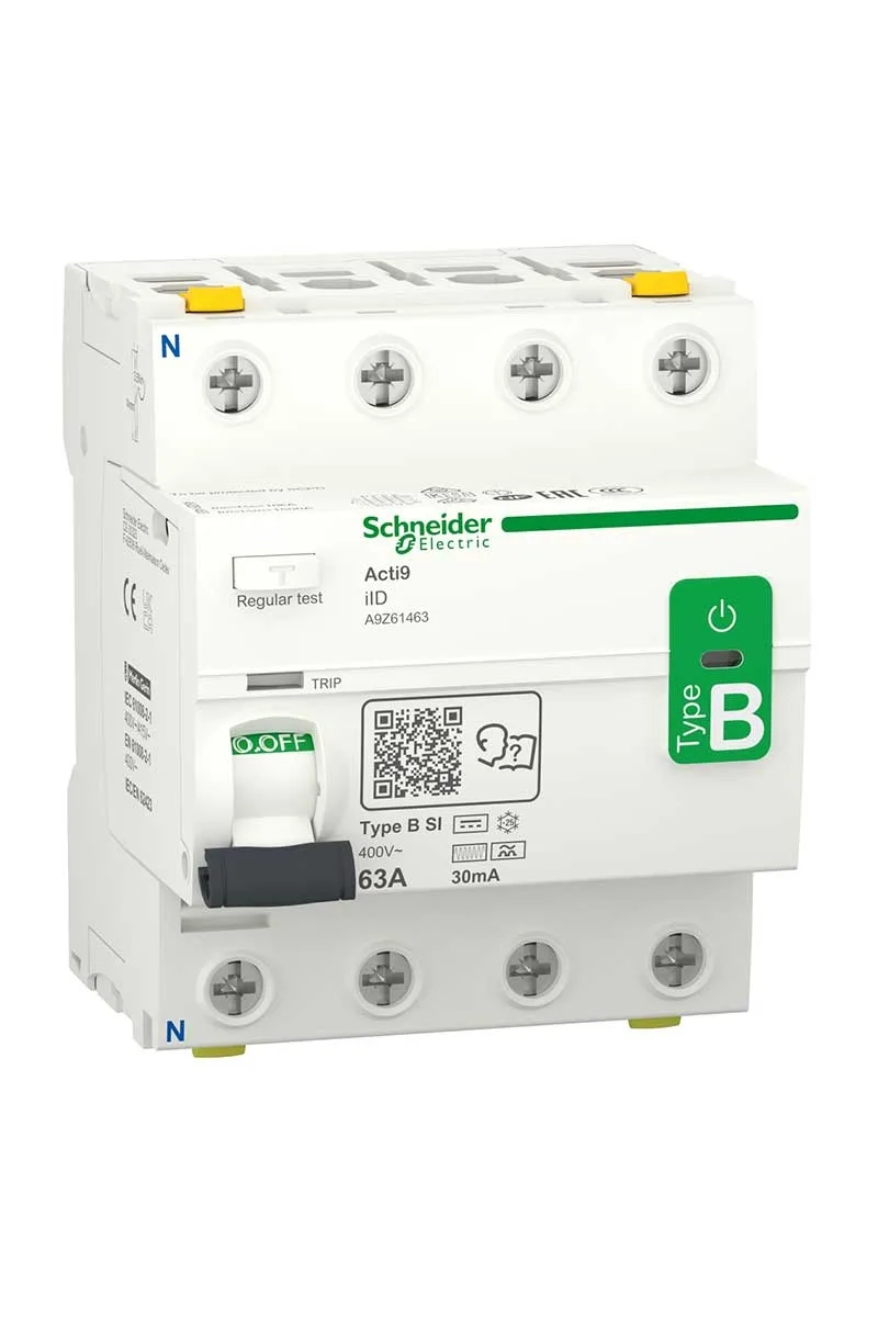 Schneider A9Z61463 ACTI9 4P 63A 30Ma Kaçak Akım Rölesi