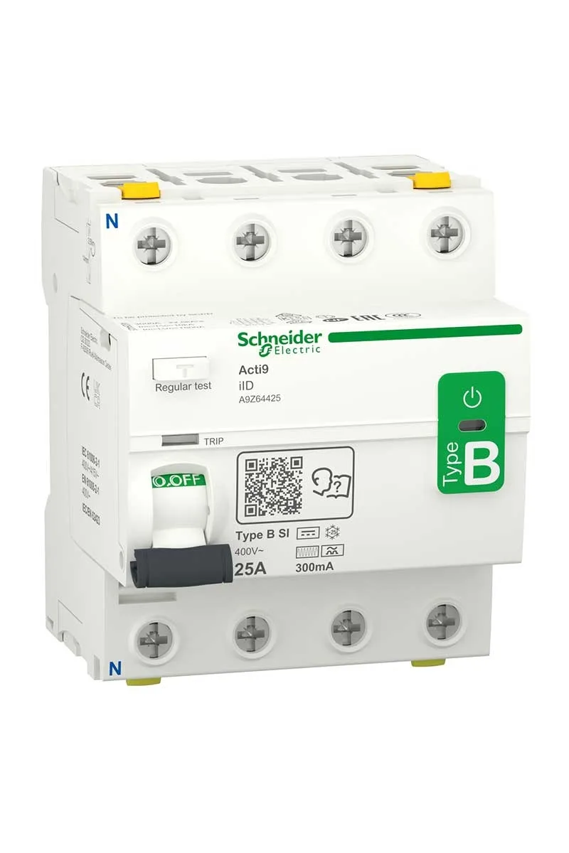 Schneider A9Z64425 ACTI9 4P 25A 300Ma Kaçak Akım Rölesi