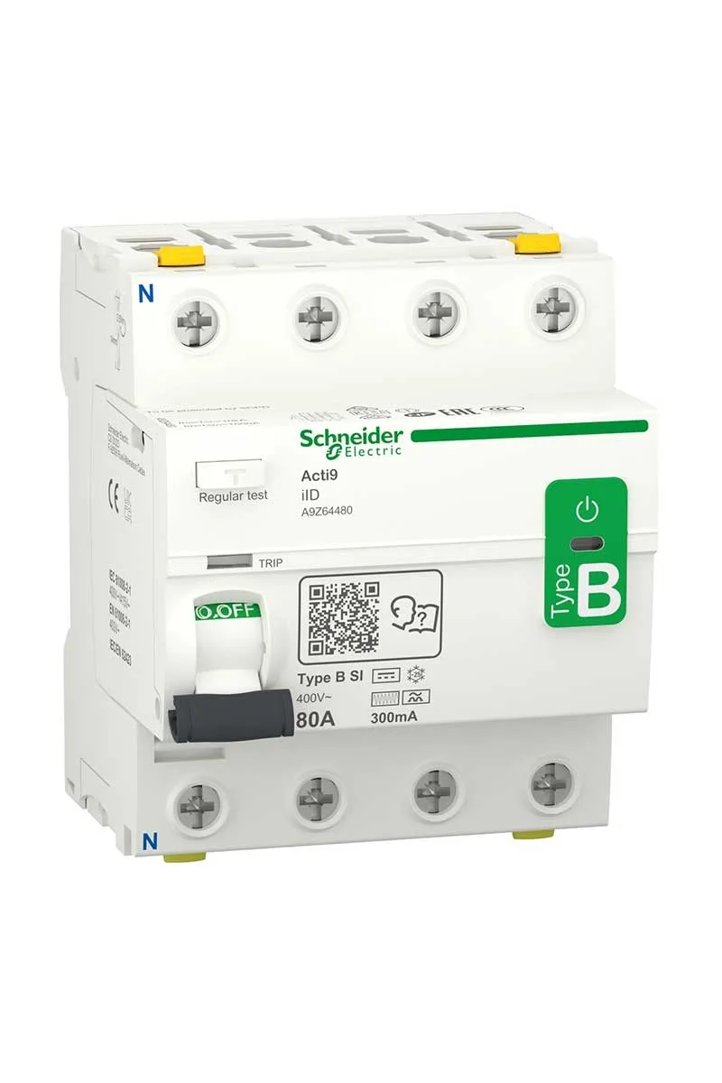 Schneider A9Z64480 ACTI9 4P 80A 300Ma Kaçak Akım Rölesi