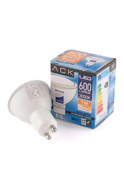 ACK 7W 220-240V Gu10 3000K Smd Difüzörlü Led Ampul AA24-00750 görsel 3