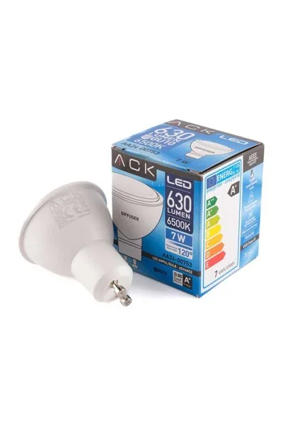 ACK 7W 220-240V Gu10 6500K Smd Difüzörlü Led Ampul AA24-00753 görsel 3