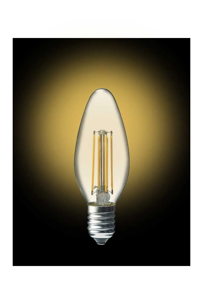 ACK AA36-00410 4W E14 3000K Günışığı C35 Led Rustik Ampul görsel 3
