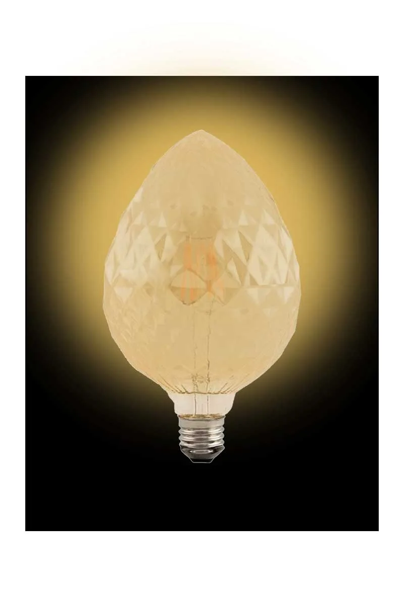 ACK AB55-00420 4W E27 2200K Sarı G95 Led Rustik Ampul görsel 2