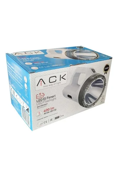 ACK Led Fener 5W Usb Kablolu AC06-00130 görsel 5