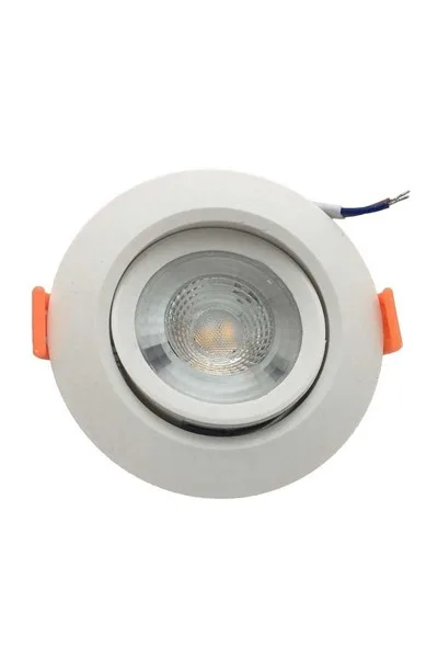 ACK AD01-00500 3000K Günışığı 5W Beyaz Kasa Cob Mobil Led Spot Lamba görsel 2