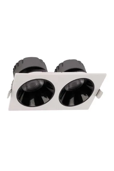 ACK 2X10W Sıva Altı Kare Downlıght Beyaz 3000K AD10-01600