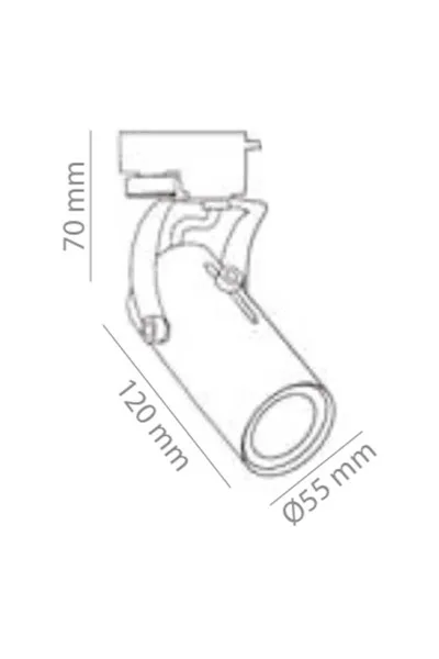 ACK Gu10 Duylu Beyaz Kasa Ray Spot Armatür AD90-00050 görsel 2