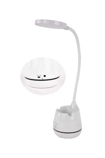 ACK Şarjlı Dokunmatik Dimli Beyaz Gövde Led Masa Lambası 2,5W Ip20 AF11-10014 görsel 4