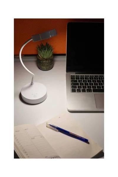ACK Şarjlı Dokunmatik Dimli Beyaz Gövde Led Masa Lambası 2,5W Ip20 AF11-10015 görsel 3