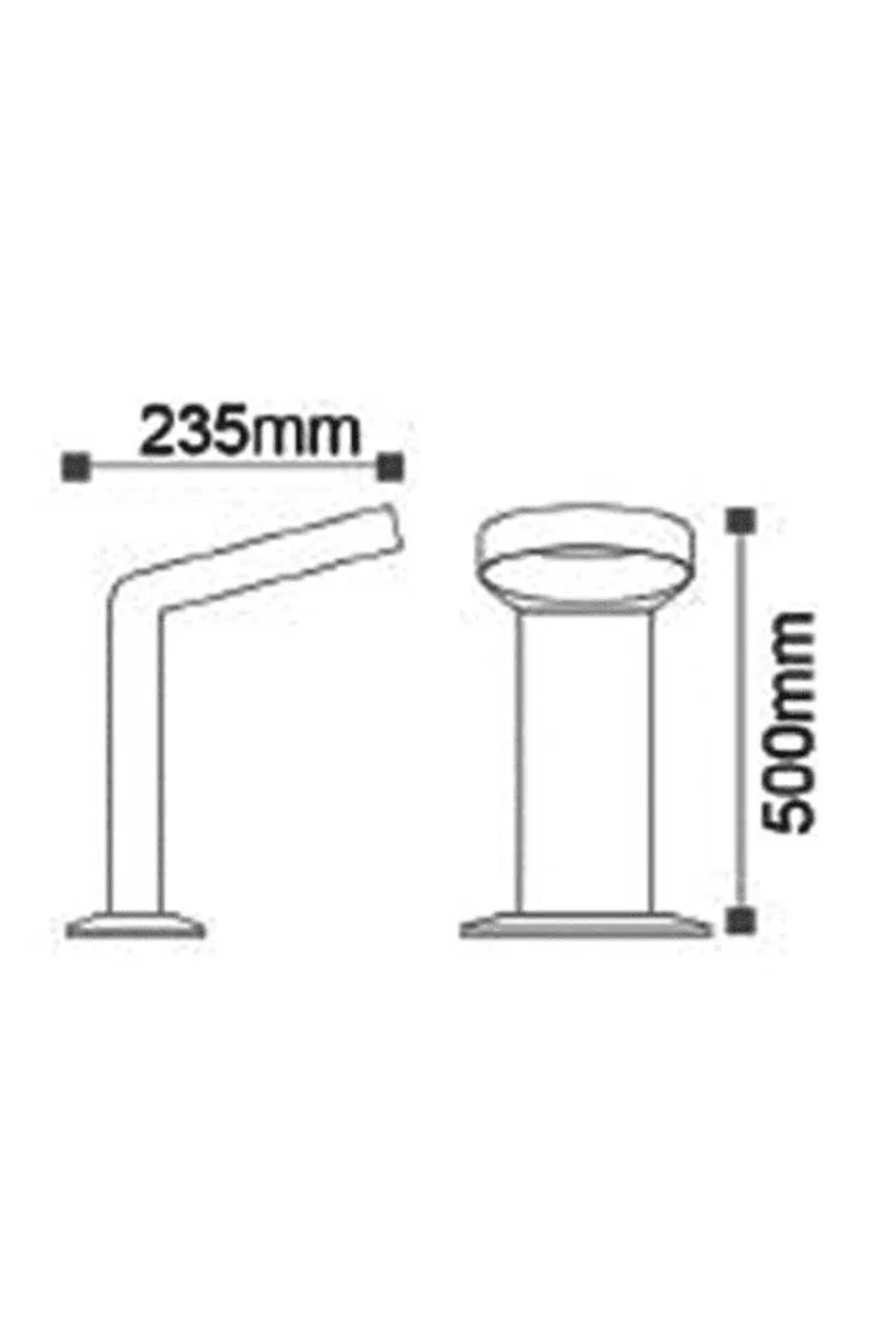 ACK 6W Teras 500 3000K Led Bahçe Armatürü AG43-03002 görsel 4