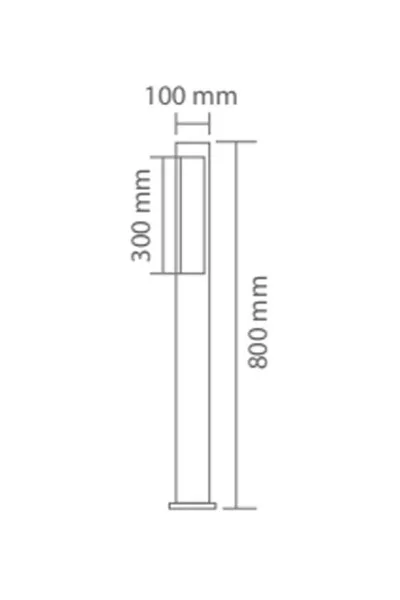 ACK 18W Led 3000K Regulus Bahce Dırek Armaturu AG43-04212 görsel 2