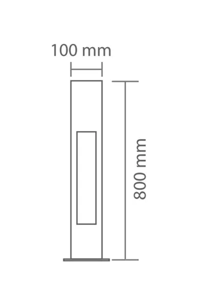 ACK 6W Led Bella 3000K 800Mm Bahce Dırek Armaturu AG43-06301 görsel 2