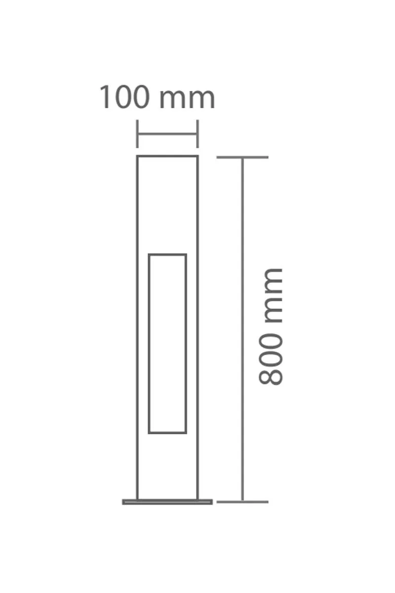 ACK 6W Led Bella 3000K 800Mm Bahce Dırek Armaturu AG43-06301 görsel 3