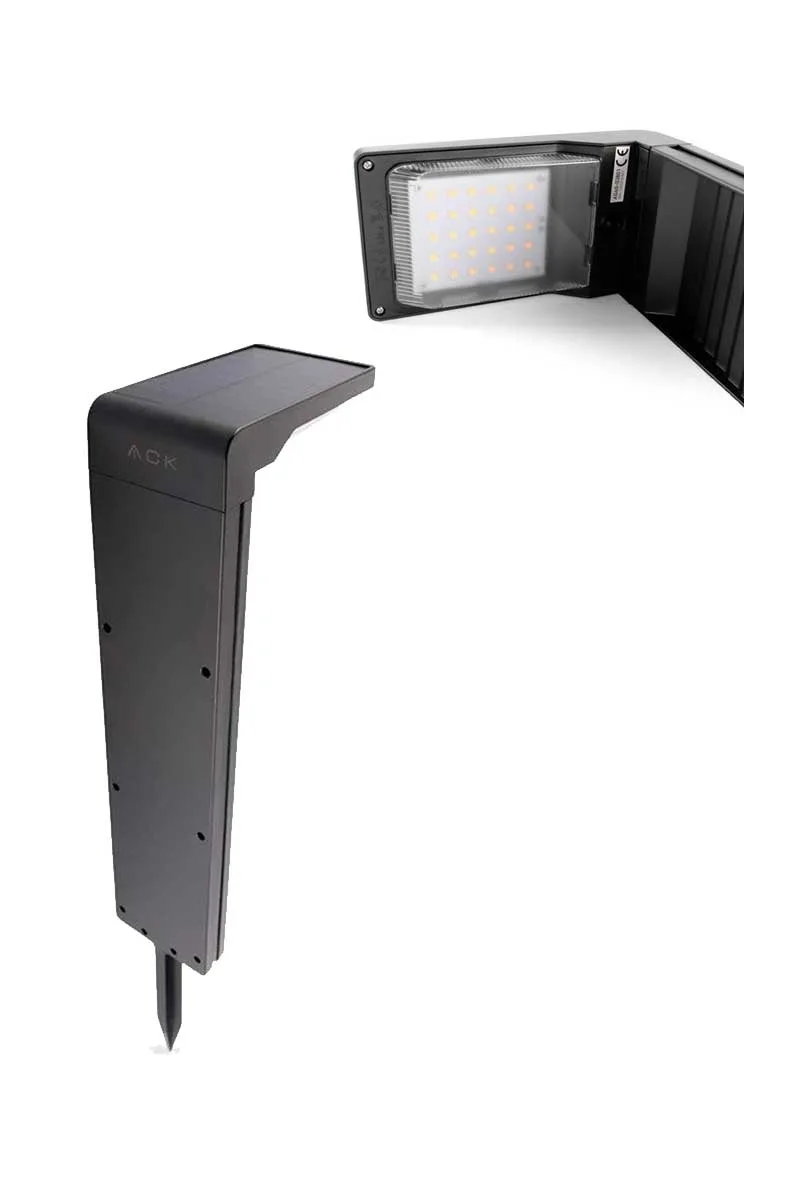 ACK AG60-038013000K Günışığı Solar Led Kazıklı Bahçe Armatürü görsel 5