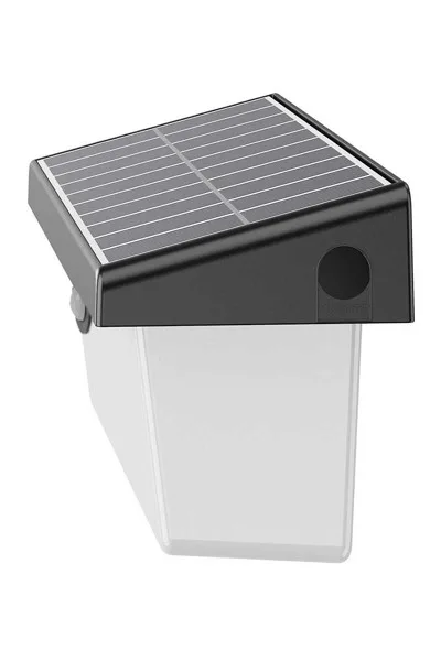 ACK Solar Led Duvar Apliği Dimli  Siyah Ip54 211Mmx112Mmx120Mm AG60-03851 görsel 2