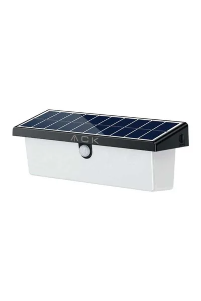 ACK Solar Led Duvar Apliği Dimli  Siyah Ip54 211Mmx112Mmx120Mm AG60-03851