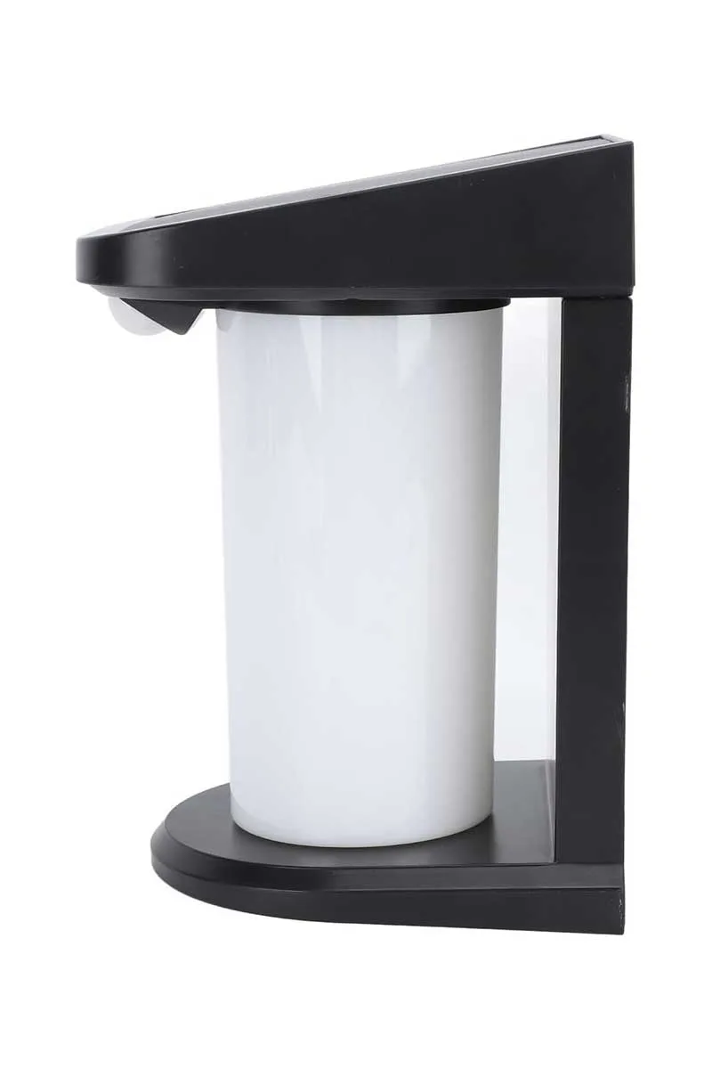 Ack Ag60-04851 127mmx105mmx179mm Dımlı Ip54 Sıyah Solar Led Duvar Aplıgı görsel 3