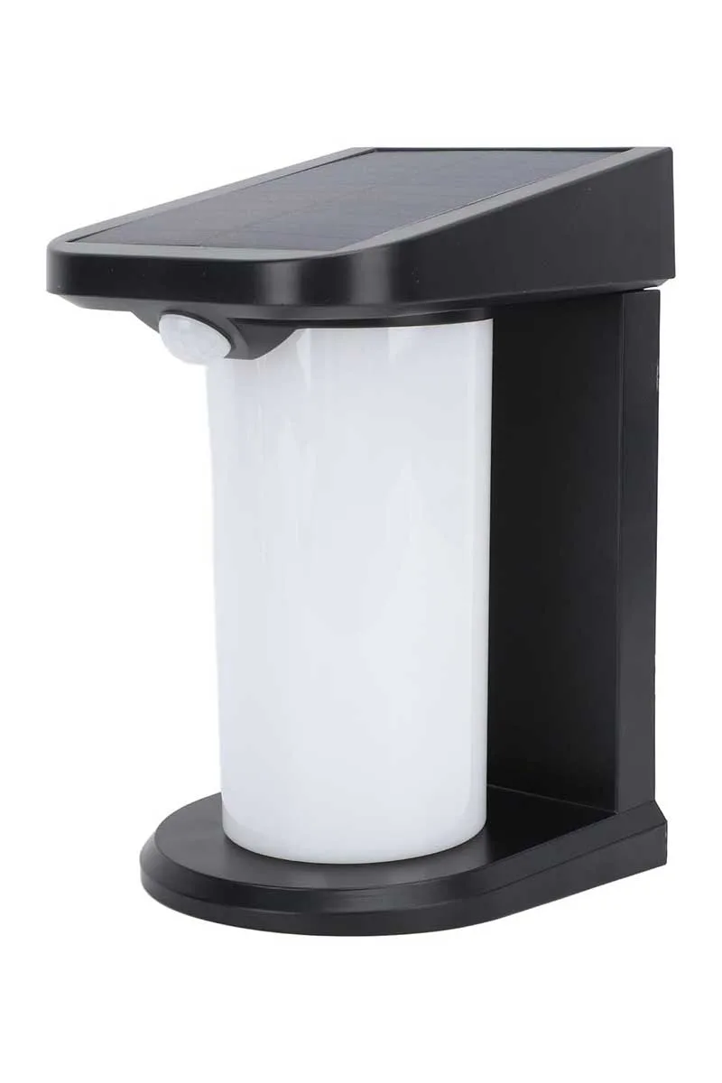 Ack Ag60-04851 127mmx105mmx179mm Dımlı Ip54 Sıyah Solar Led Duvar Aplıgı