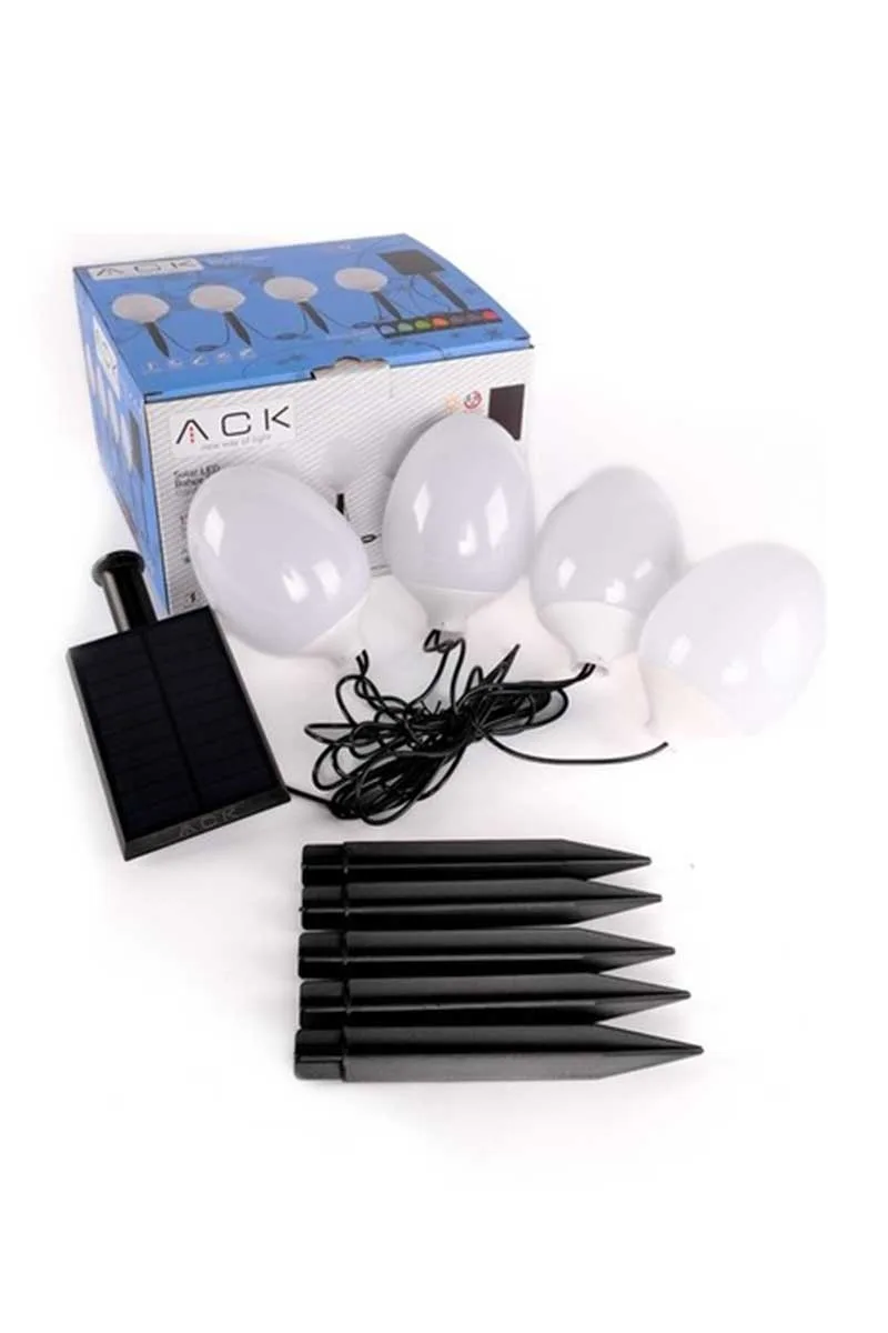 ACK AG60-05891 RGB Solar Led Kazıklı Bahçe Armatürü görsel 3