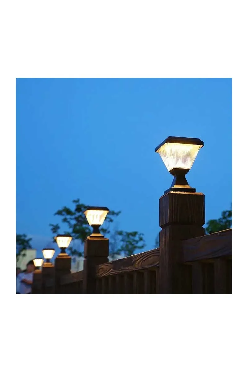 ACK AG60-06801 3000K Günışığı Kare Solar Led Bahçe Armatürü görsel 2