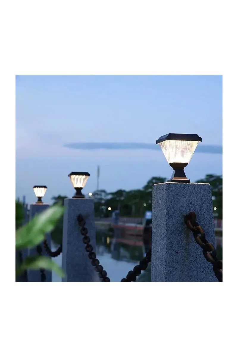 ACK AG60-06801 3000K Günışığı Kare Solar Led Bahçe Armatürü görsel 4