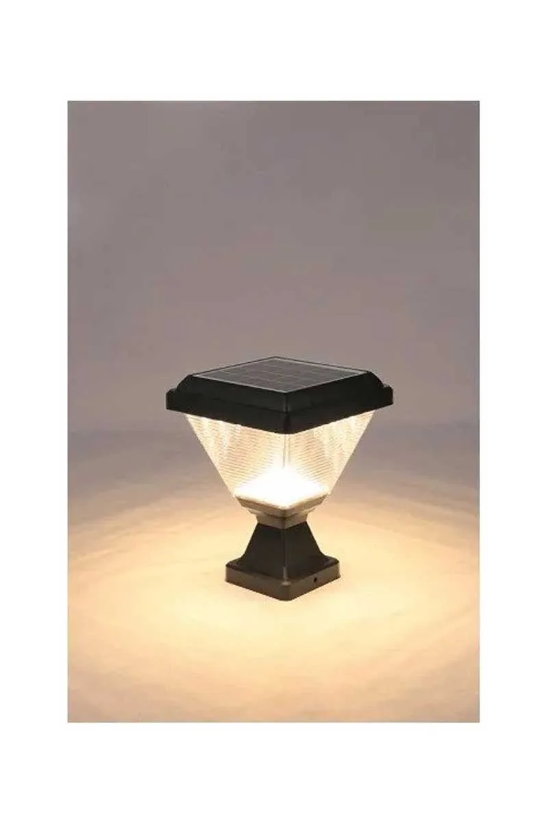 ACK AG60-06801 3000K Günışığı Kare Solar Led Bahçe Armatürü görsel 5