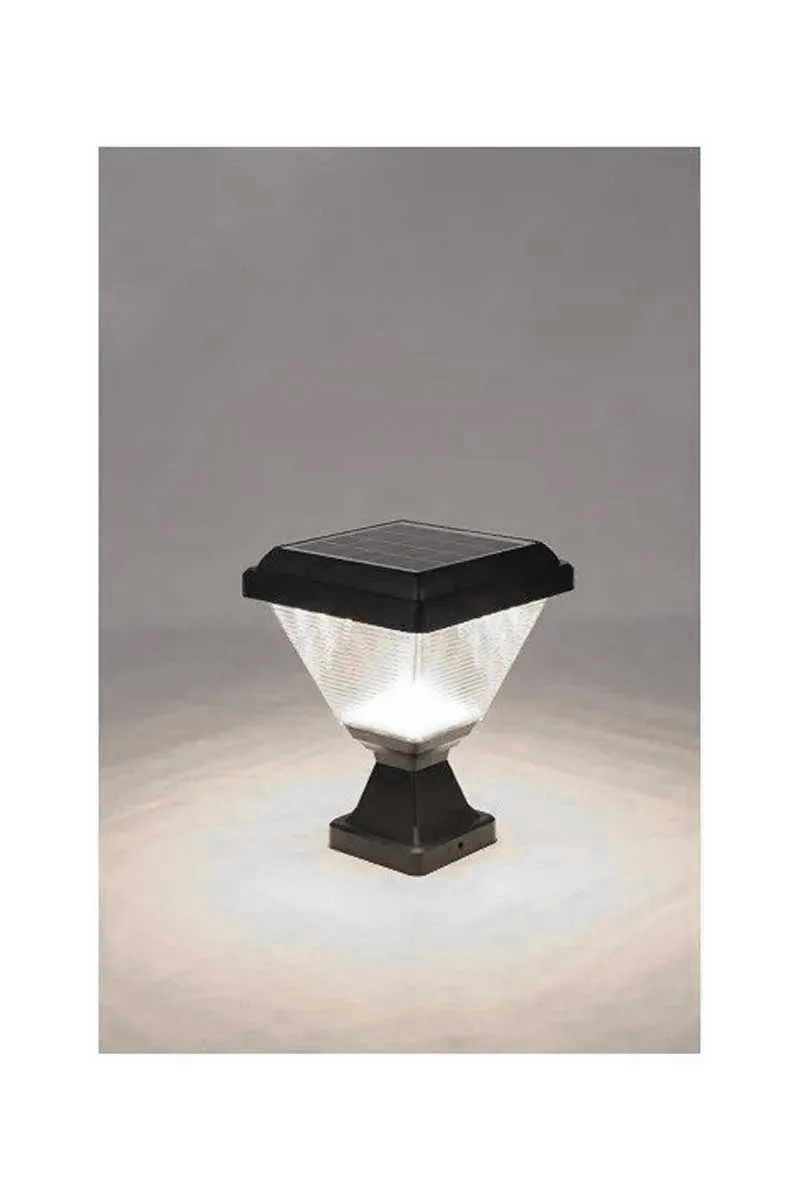 ACK AG60-06831 6500K Beyaz Kare Solar Led Bahçe Armatürü görsel 2