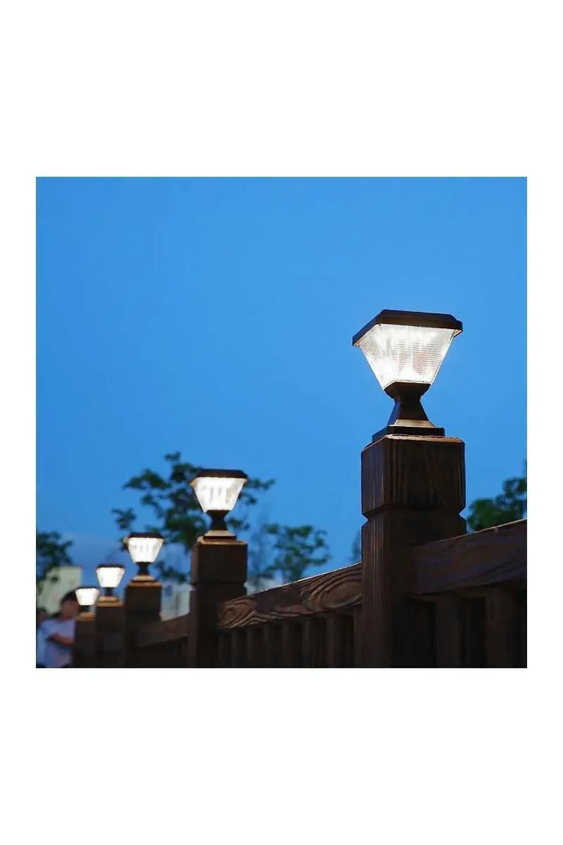 ACK AG60-06831 6500K Beyaz Kare Solar Led Bahçe Armatürü görsel 4