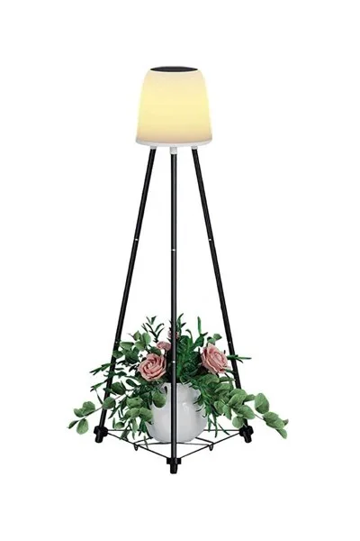 ACK Solar Led Ayaklı Aplik Siyah Ip54 457Mmx457Mmx107Mm AG60-06851