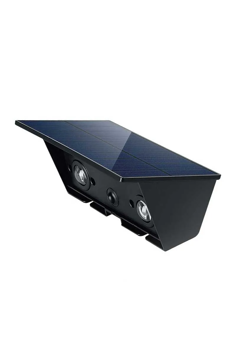Ack Ag60-09801 142x73x80mm 3000k Cıft Yonlu Sıyah Govde Solar Led Bahce Armaturu