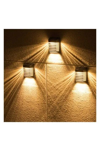 ACK Solar Led Çit Aplik 3000K Ip54 Siyah 90Mmx120Mmx53Mm AG60-09851 görsel 3