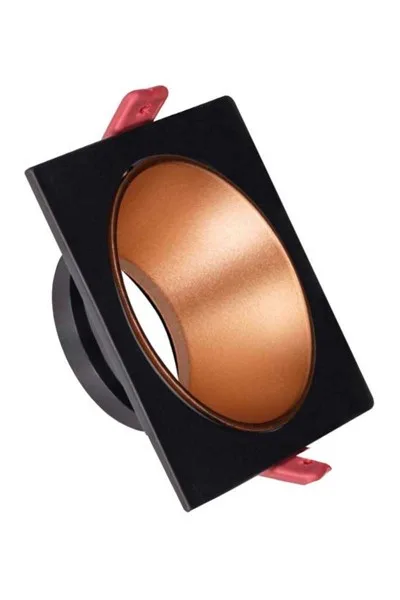 ACK Siyah Kare Çerçeve / Sandy Rose Gold Reflektör Sıva Altı Spotlıght AH03-07021