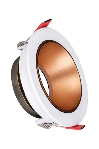 ACK Beyaz Yuvarlak Çerçeve / Sandy Rose Gold Reflektör Sıva Altı Spotlıght AH03-07220