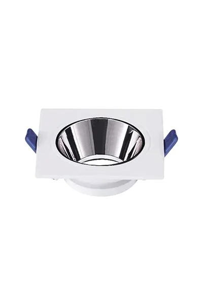 ACK Beyaz Kare Çerçeve / Bk Krom Reflektör Siva Alti Spotlight Metal Gövde AH03-08030