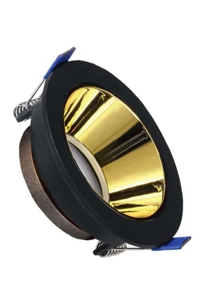 ACK Siyah Yuvarlak Çerçeve /  Rose Gold Reflektör  Sıva Altı Spotlıght Metal Gövde AH03-08221