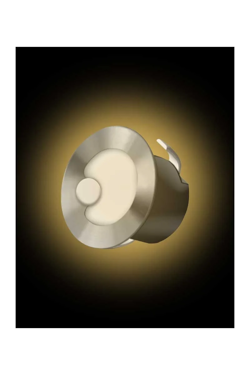 ACK AH07-00604 0.85W 3000K Sensörlü Yuvarlak Led Merdiven ve Duvar Armatürü görsel 2