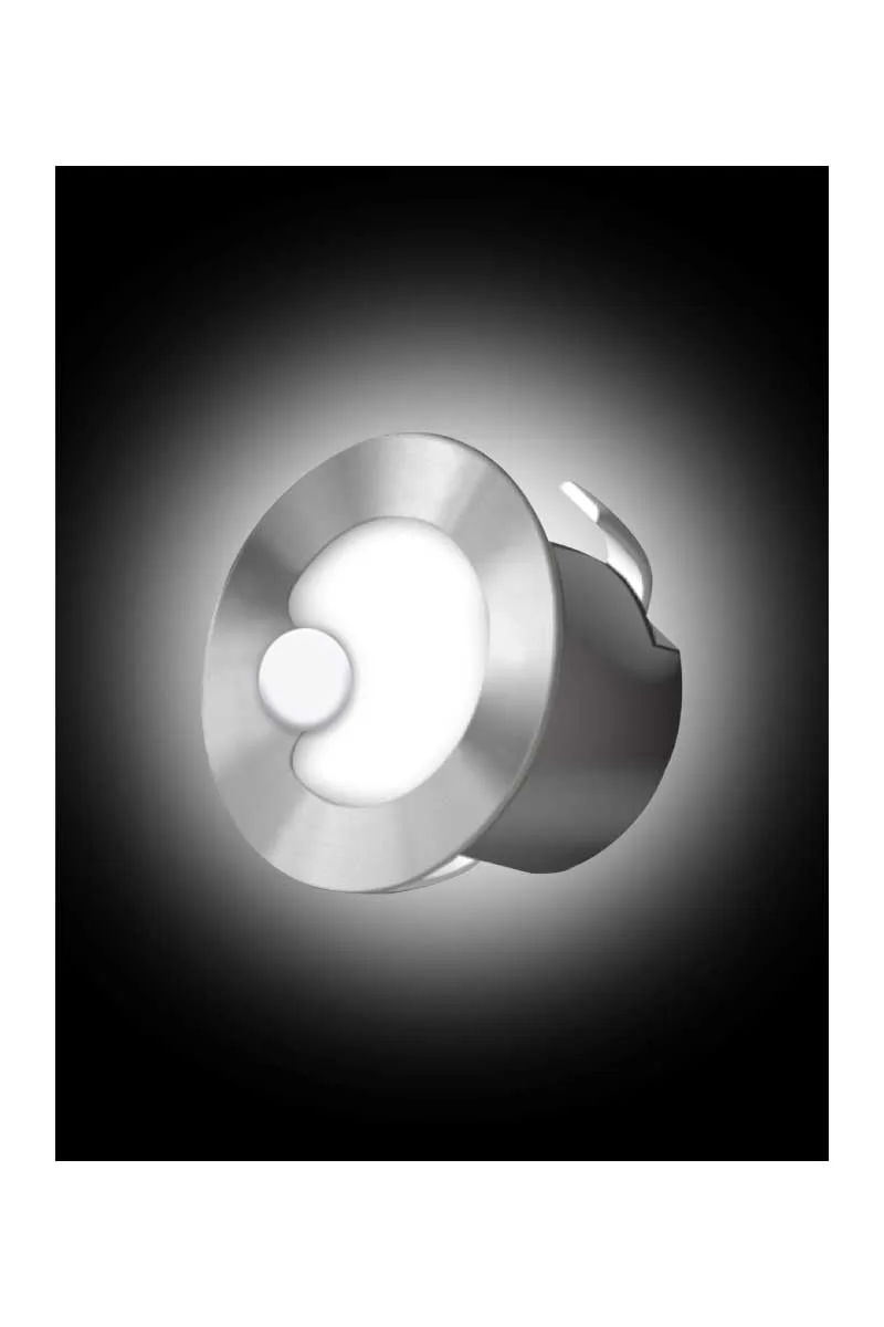 ACK AH07-00634 1.5W 6500K Beyaz Sensörlü Yuvarlak Led Merdiven ve Duvar Armatürü görsel 3