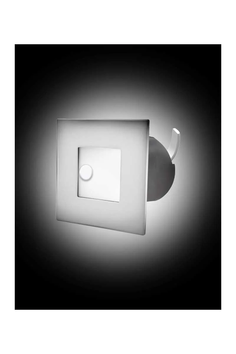 ACK AH07-00834 1.5W 6500K Beyaz Sensörlü Kare Led Merdiven ve Duvar Armatürü görsel 2